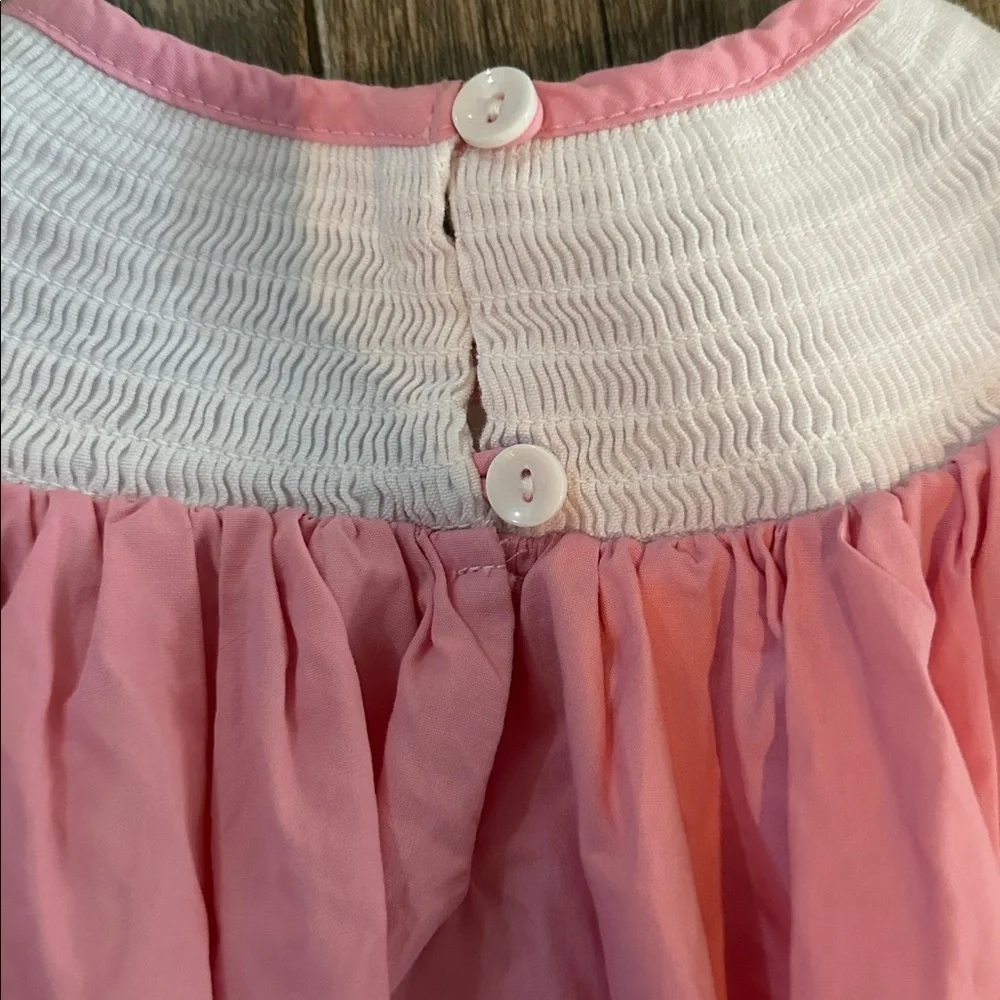 Lil Cactus Girls Birthday Girl Smocked Bishop Dress, Pink 2T